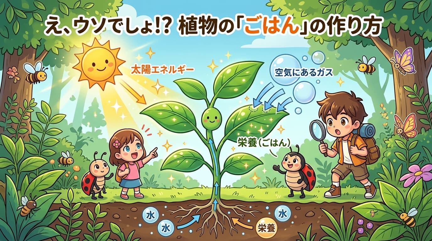 え、ウソでしょ！？
植物の「ごはん」の作り方