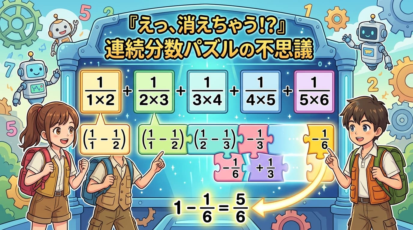 『えっ、消えちゃう！？』
連続分数パズルの不思議