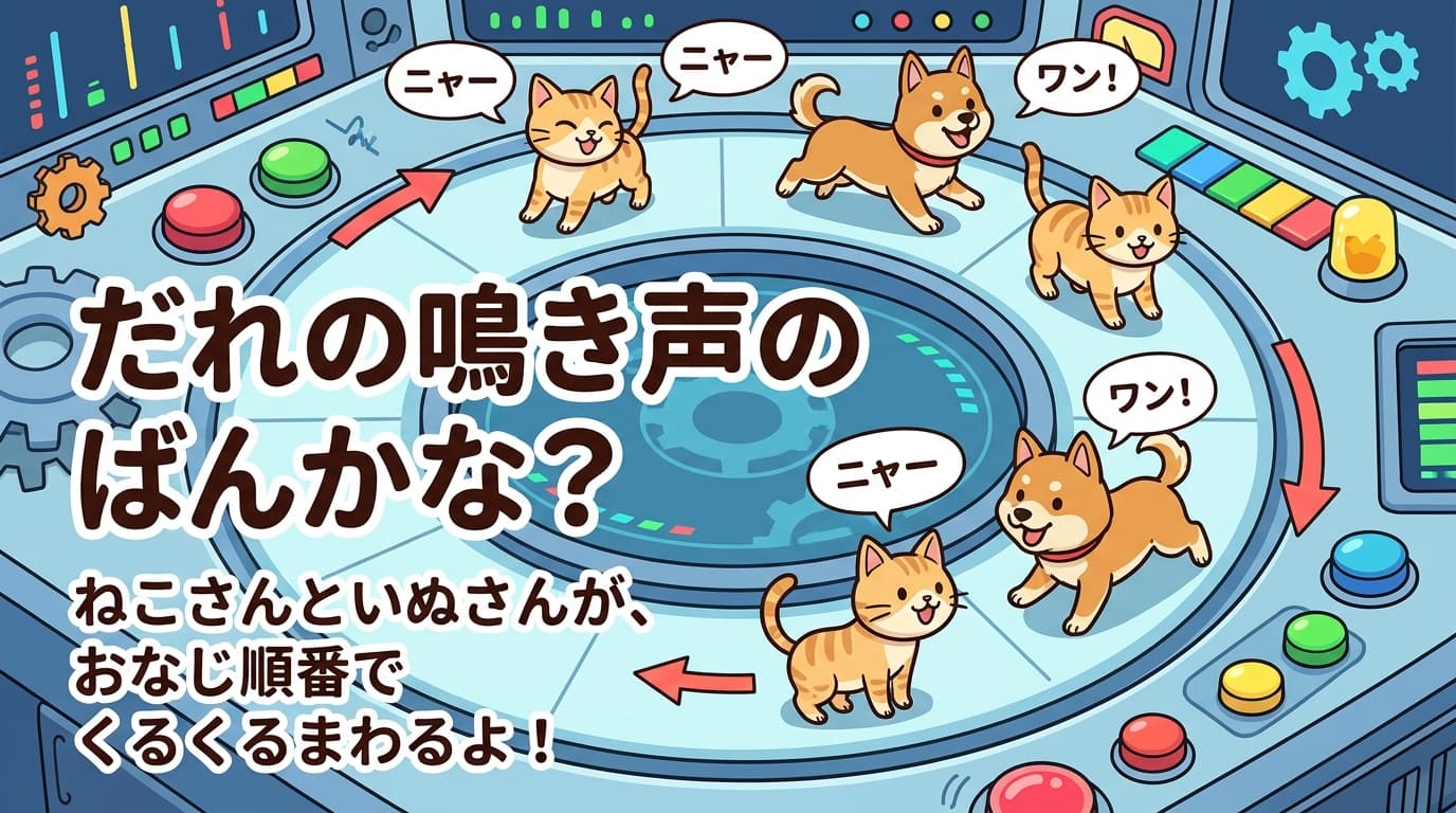 だれの鳴き声のばんかな？