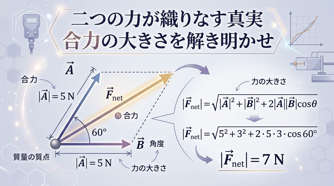 二つの力が織りなす真実
合力の大きさを解き明かせ
