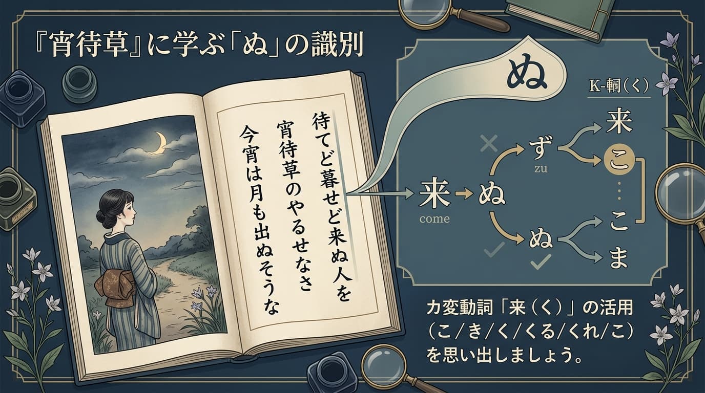 『宵待草』に学ぶ「ぬ」の識別