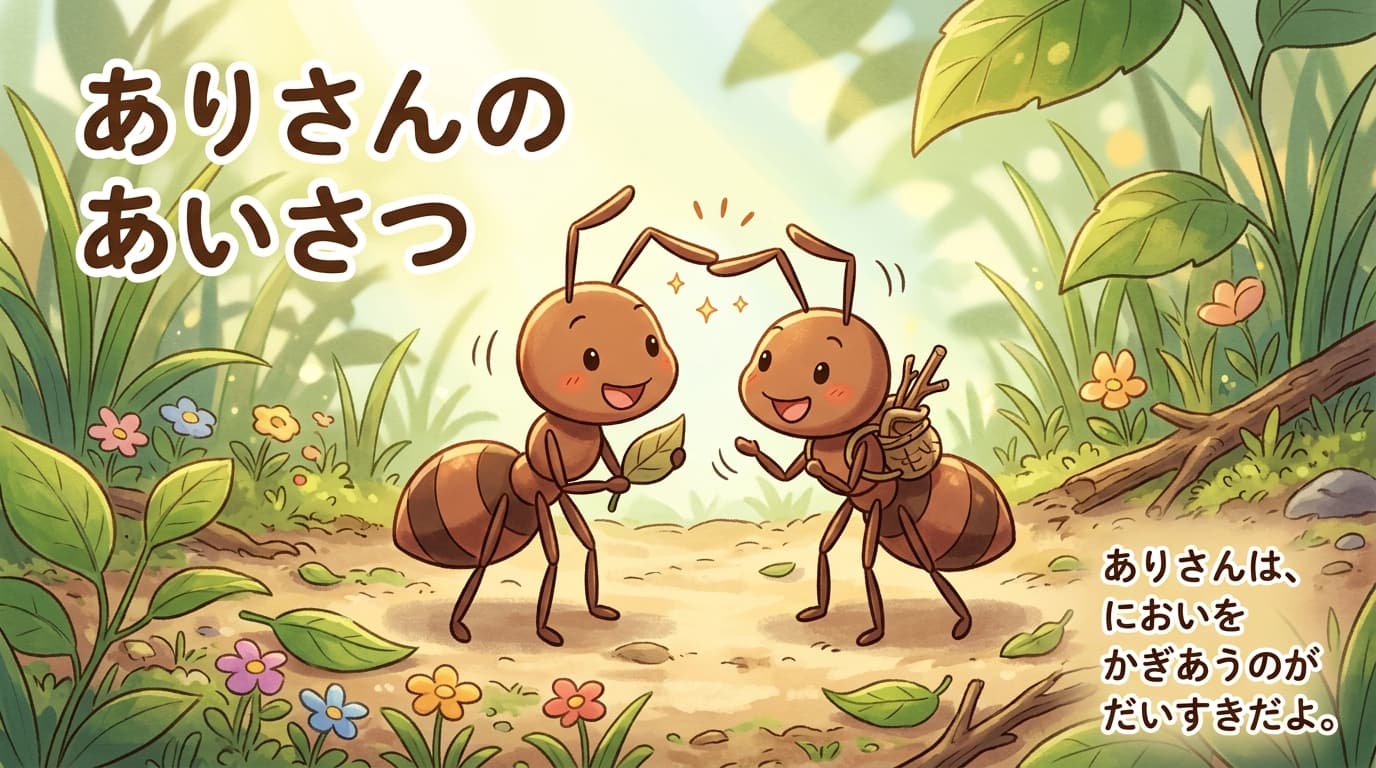 ありさんの あいさつ