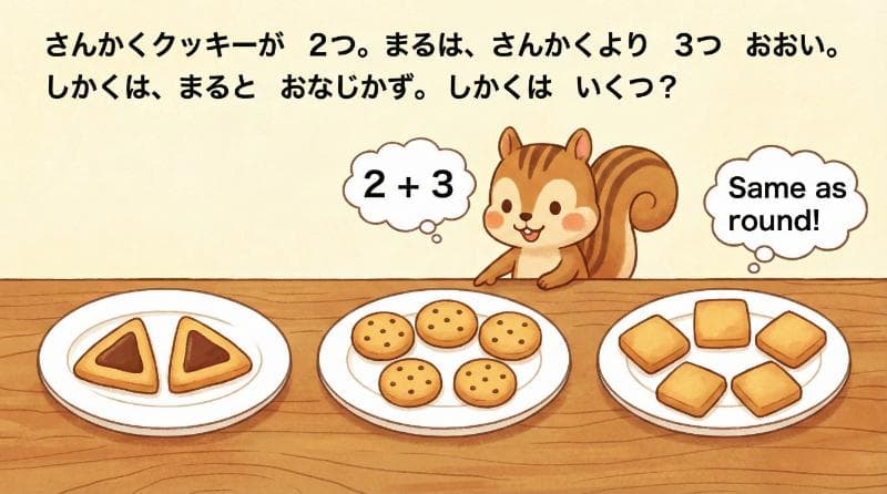 しかくは いくつ？