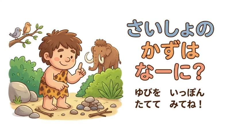 さいしょの かずは なーに？